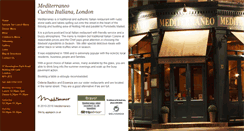 Desktop Screenshot of mediterraneo-restaurant.co.uk