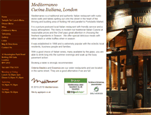 Tablet Screenshot of mediterraneo-restaurant.co.uk